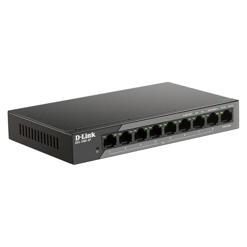 D-Link DSS-100E-9P network switch Unmanaged Fast Ethernet (10/100
