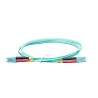 0.5 Metre LC/PC-LC/PC Dx Aqua OM3 Lead