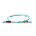 1 Metre LC/PC-LC/PC Dx Aqua OM3 Lead