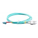 1 Metre LC/PC-SC/PC Dx Aqua OM3 Lead