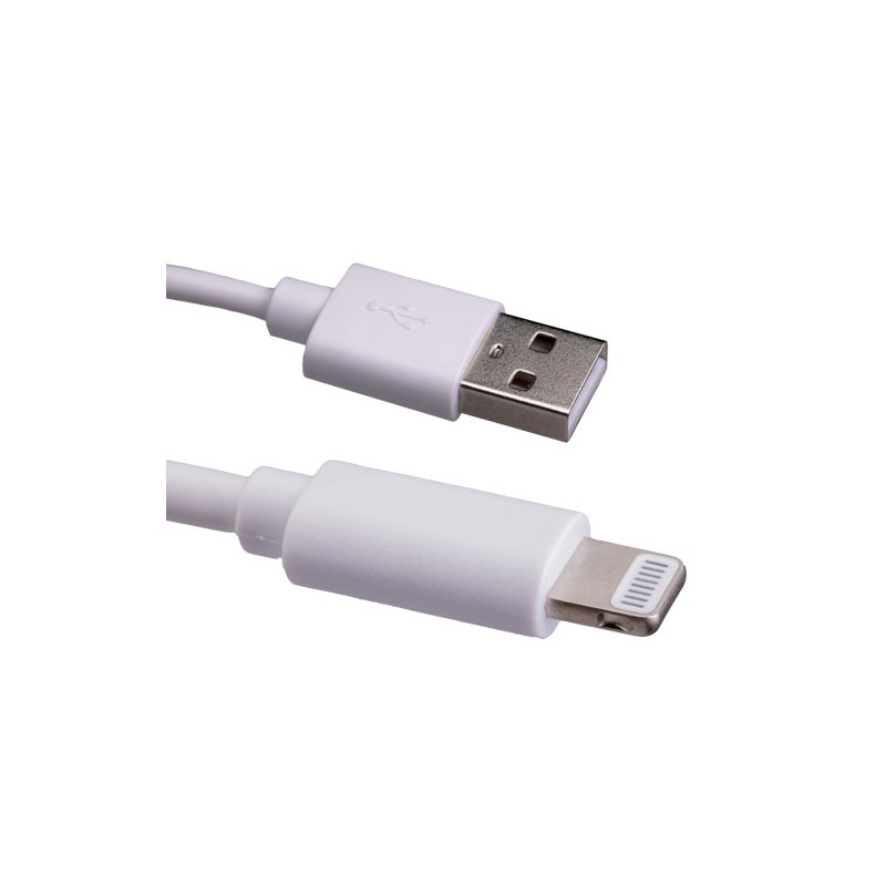 USB 2.0 Type A Male - Lightning MFI 8Pin Male Cable White