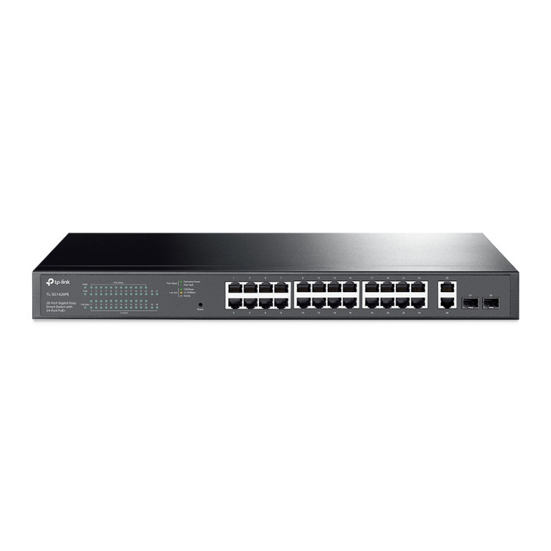 P-Link 28-Port Gigabit Easy Smart Switch with 24-Port PoE+