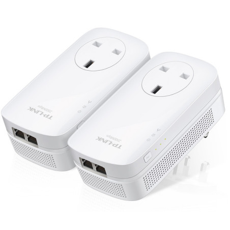 P-Link AV2000 2-Port Gigabit Passthrough Powerline Starter Kit