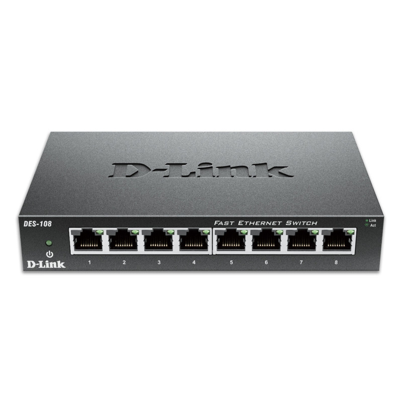 -Link D-Link 8-Port Fast Ethernet Unmanaged Desktop Switch