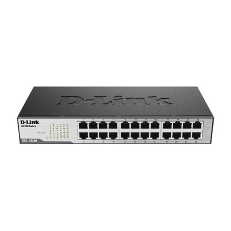 -Link D-Link 24-Port Fast Ethernet Unmanaged Desktop Switch