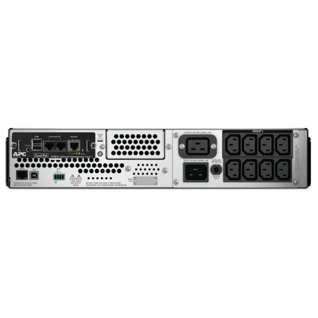 PC Smart-UPS, Line Interactive, 2200VA, Rackmount 2U, 230V, 8x IEC C13+2x IEC C19 outlets, Network Card, AVR, LCD