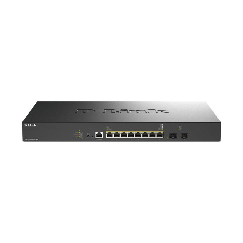 -Link D-Link DXS-1210-10MP 10-Port 10G Multi-Gigabit PoE++ Smart Managed Switch with 2 x 10G SFP+ Ports