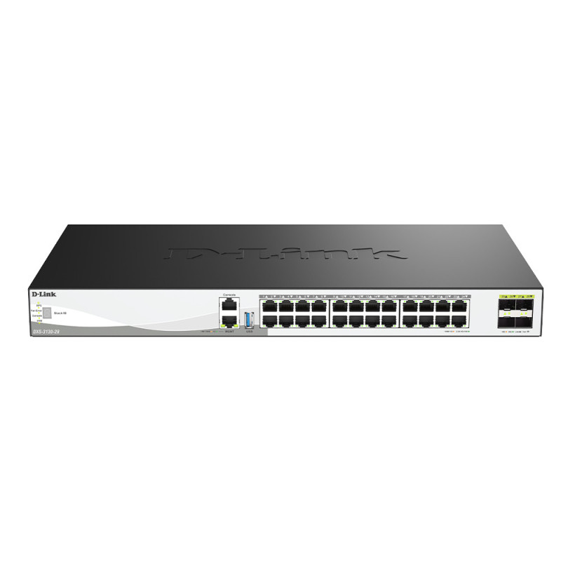 -Link 28-Port 10G Multi-Gigabit Layer 3 Stackable Managed Switch with 25G Uplinks