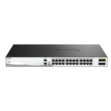 -Link 28-Port 10G Multi-Gigabit Layer 3 Stackable Managed Switch with 25G Uplinks