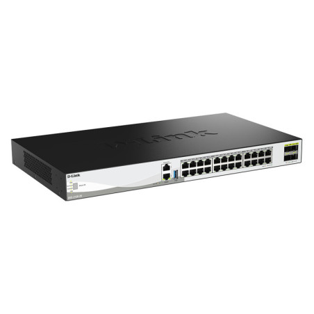 -Link 28-Port 10G Multi-Gigabit Layer 3 Stackable Managed Switch with 25G Uplinks