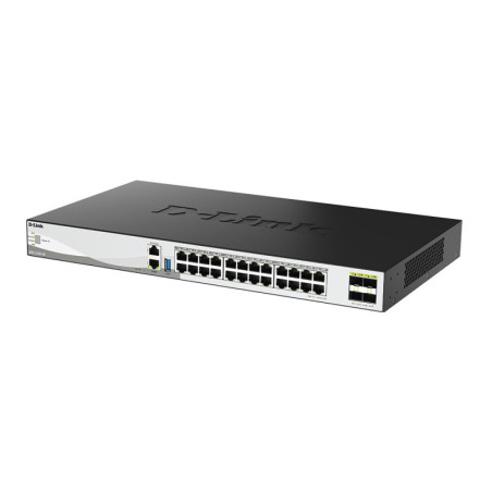 -Link 28-Port 10G Multi-Gigabit Layer 3 Stackable Managed Switch with 25G Uplinks