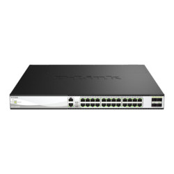 -Link 28-Port 10G Multi-Gigabit Layer 3 Stackable PoE++ Managed Switch with 25G Uplinks