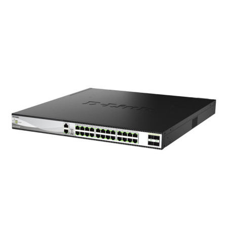 -Link 28-Port 10G Multi-Gigabit Layer 3 Stackable PoE++ Managed Switch with 25G Uplinks