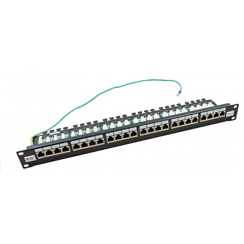 24 Port Shielded Cat5e RJ45 Patch Panel