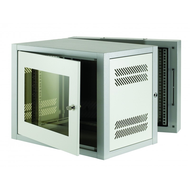 12u 500mm Deep 2 Part Wall Mounted Data Cabinet