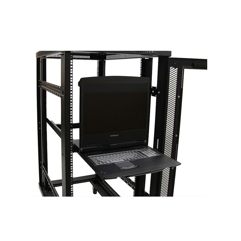 1U 17” HD 1080p Dual Rail Rackmount Widescreen LCD Console Startech Console Drawers