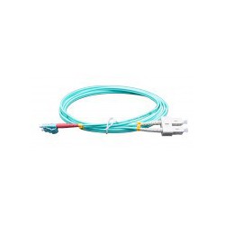 OM3 LC/PC-SC/PC Aqua Fibre Lead 
