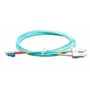 OM3 LC/PC-SC/PC Aqua Fibre Lead