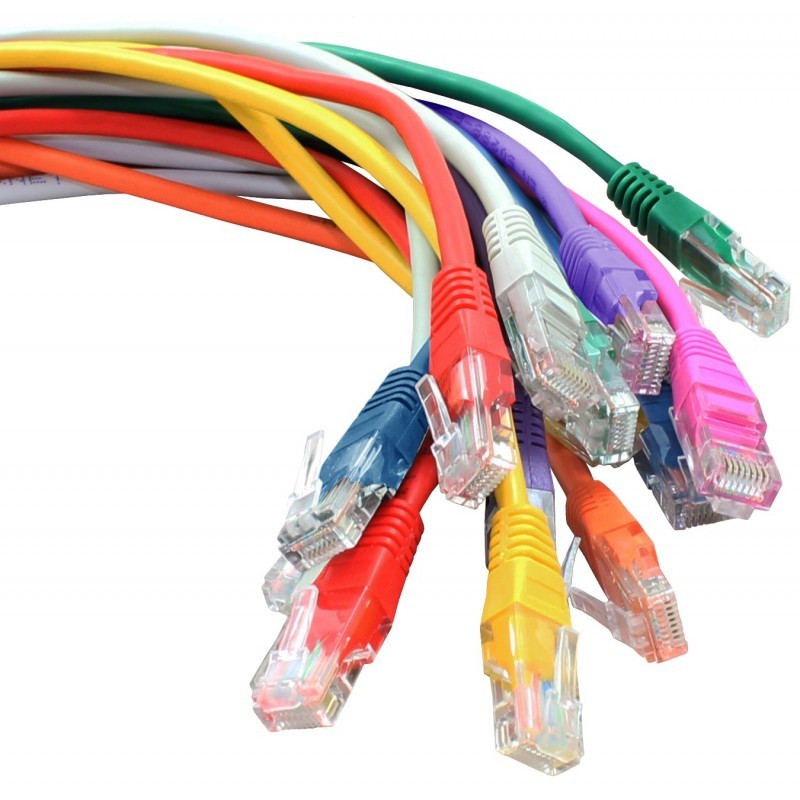 Cable Cisco Ethernet Male RJ45 to Male RJ45 Rolled Yellow 2M.